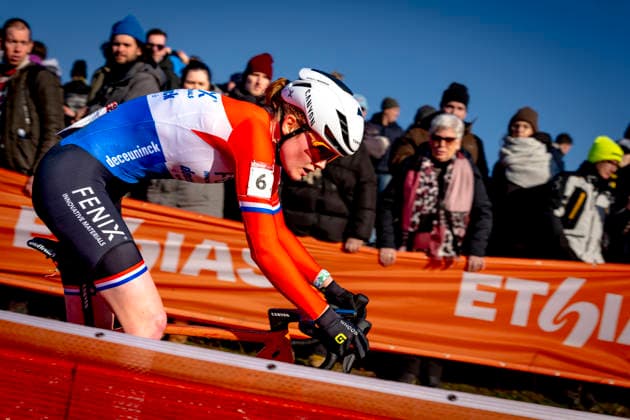 Puck Pieterse FENIX DECEUNINCK during the UCI Cyclo cross World Cup 2025 Woman in DENDERMONDE, Belgium on 28 december 2025, photo by Marcel van Dorst EYE4images DeFodi Images