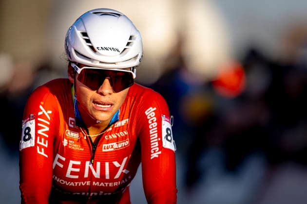 Ceylin del Carmen Alvarado FENIX DECEUNINCK during the UCI Cyclo cross World Cup 2025 Woman in DENDERMONDE, Belgium on 28 december 2025, photo by Marcel van Dorst EYE4images DeFodi Images