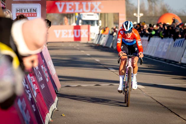 Marie Schreiber TEAM SD WORX PROTIME during the UCI Cyclo cross World Cup 2025 Woman in DENDERMONDE, Belgium on 28 december 2025, photo by Marcel van Dorst EYE4images DeFodi Images