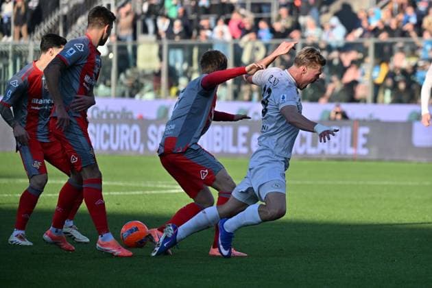 Foto IPP Felice De Martino Cremona 28 12 2025 Calcio Campionato serie A 2025-2026 Cremonese - Napoli Nella foto: Rasmus Hojlund Italy Photo Press World Copyright Cremona italy Italia ITALY  Copyright: xR4924_italyphotopressx