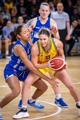 Basketball Berlin 28 12 2025 Season 2025 2026 DBBL 1 Bundesliga Alba Berlin BC Pharmaserv Marburg Emily Kiser Alba, No 33