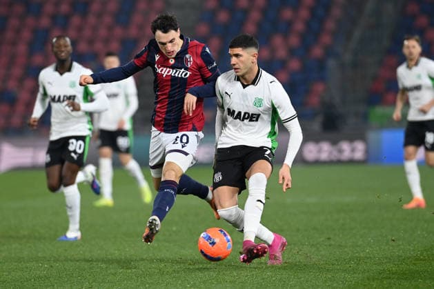 CALCIO - Serie A - Bologna FC vs US Sassuolo Volpato Cristian (Sassuolo) in action during Bologna FC vs US Sassuolo, Italian soccer Serie A match in Bologna, Italy, December 28 2025 Bologna Italy  Copyright: xIPAxSport ABACAx