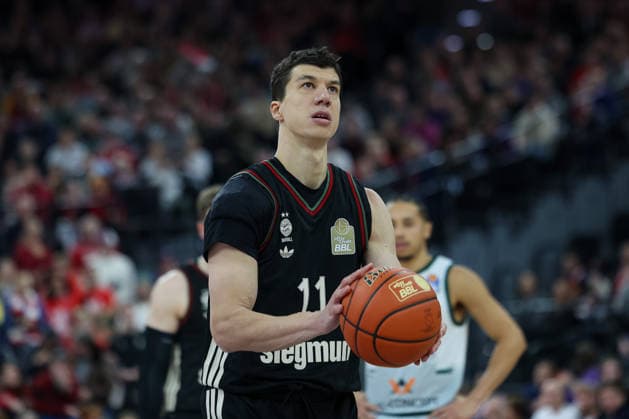 Vladimir Lucic FC Bayern Basketball, 11 , GER, FC Bayern Basketball vs Vet Concept Gladiators Trier, Basketball, easycredit Basketball Bundesliga, 11 Matchday, Season 2025 2026, 28 12 2025, GER, FC Bayern Basketball vs Vet Concept Gladiators Trier, Basketball, easycredit Basketball Bundesliga, 11 Matchday, Season 2025 2026, 28 12 2025 Munich Copyright: xEibner-Pressefoto JennixMaulx EP_JML