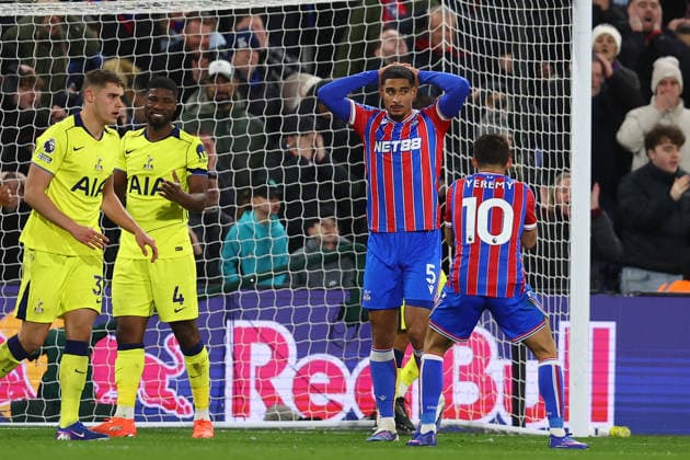 London, England, 28th December 2025. Maxence Lacroix of Crystal Palace looks dejected after missing a shot on goal during the Crystal Palace vs Tottenham Hotspur Premier League match at Selhurst Park, London. Picture credit should read: Paul Terry Sportimage EDITORIAL USE ONLY. No use with unauthorised audio, video, data, fixture lists, club league logos or live services. Online in-match use limited to 120 images, no video emulation. No use in betting, games or single club league player publications. SPI_028_PT_Crystal_Palace_Tottenham SPI-4399-0028