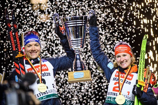 Sport Themen der Woche KW52 Sport Bilder des Tages GELSENKIRCHEN, GERMANY - 28 DECEMBER, 2025: - Biathlon World Team Challenge 2025 Auf Schalke at Veltins Arena.  Copyright: xVitaliixKliuievx