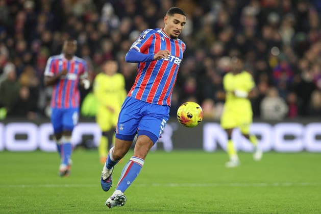 28th December 2025; Selhurst Park, Selhurst, London, England; Premier League Football, Crystal Palace versus Tottenham Hotspur; Maxence Lacroix of Crystal Palace controls the ball  IanxStephen