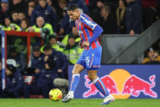 28th December 2025; Selhurst Park, Selhurst, London, England; Premier League Football, Crystal Palace versus Tottenham Hotspur; Maxence Lacroix of Crystal Palace on the ball  IanxStephen