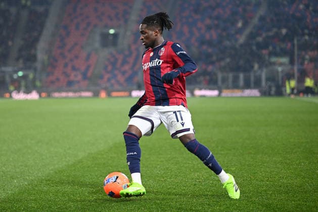 CALCIO - Serie A - Bologna FC vs US Sassuolo Rowe Jonathan (Bologna Fc) in action during Bologna FC vs US Sassuolo, Italian soccer Serie A match in Bologna, Italy, December 28 2025 Bologna Italy  Copyright: xIPAxSport ABACAx
