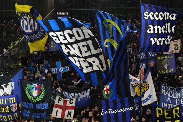Atalanta BC vs FC Inter Italy, Bergamo, 2025 12 28: supporters of FC Inter celebrate the victory at the end of soccer game Atalanta BC vs FC Inter, Serie A EniLive 2025-2026 day 17 New Balance Arena Bergamo Lombardy Italy Copyright: xFabrizioxAndreaxBertanix