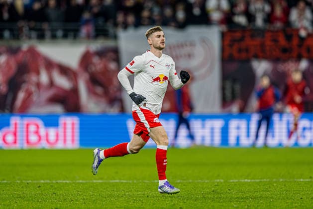Leipzigs Timo Werner Soccer 1 Bundesliga, Matchday 15 RB Leipzig Bayer 04 Leverkusen 1 3 20 December 2025 Leipzig, Red Bull Arena RB Leipzig Bayer 04 Leverkusen 1 3
