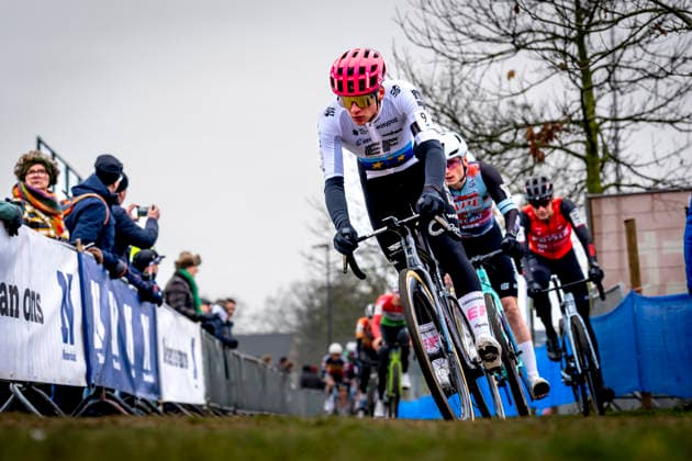 Mattia Agostinacchio EF EDUCATION EASYPOST OATLY during the XÂ²O Badkamers Trofee 2025 men U23 in LOENHOUT, Belgium on 29 december 2025, photo by Marcel van Dorst EYE4images DeFodi Images