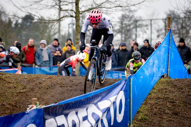 Mattia Agostinacchio EF EDUCATION EASYPOST OATLY during the XÂ²O Badkamers Trofee 2025 men U23 in LOENHOUT, Belgium on 29 december 2025, photo by Marcel van Dorst EYE4images DeFodi Images