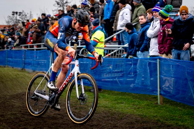 Stefano Viezzi ALPECIN DECEUNINCK DEVELOPMENT TEAM during the XÂ²O Badkamers Trofee 2025 men U23 in LOENHOUT, Belgium on 29 december 2025, photo by Marcel van Dorst EYE4images DeFodi Images