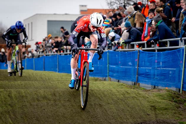 Fabian Maes CYCLIS VAN DEN PLAS CYCLING TEAM during the XÂ²O Badkamers Trofee 2025 men U23 in LOENHOUT, Belgium on 29 december 2025, photo by Marcel van Dorst EYE4images DeFodi Images