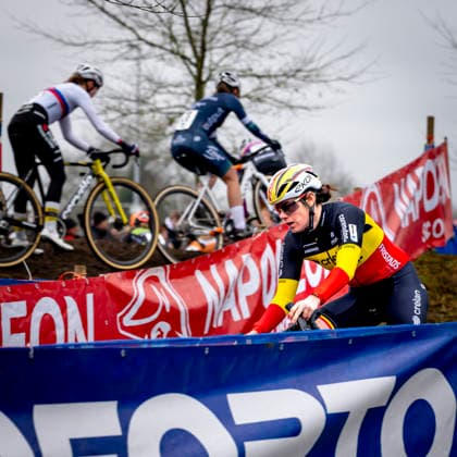 Marion Norbert Riberolle CRELAN CORENDON during the X²O Badkamers Trofee 2025 WOMEN in LOENHOUT, Belgium on 29 december 2025, photo by Marcel van Dorst EYE4images DeFodi Images