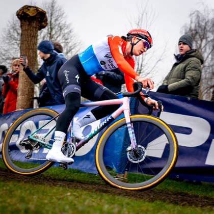 Marie Schreiber TEAM SD WORX PROTIME during the XÂ²O Badkamers Trofee 2025 WOMEN in LOENHOUT, Belgium on 29 december 2025, photo by Marcel van Dorst EYE4images DeFodi Images