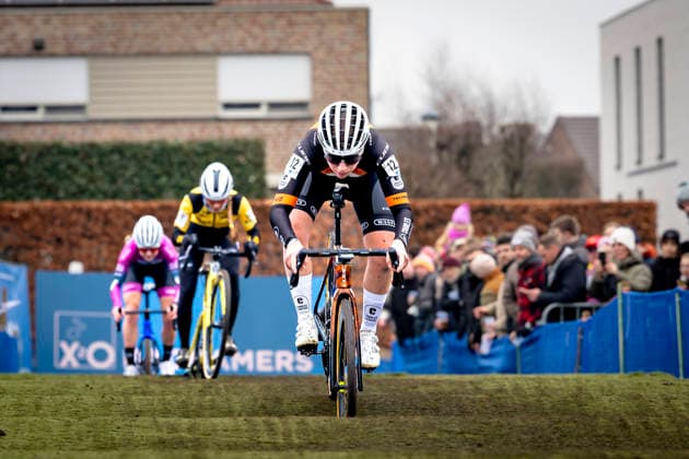 Lauren Molengraaf CHARLES LIEGEOIS ROASTERY CX during the XÂ²O Badkamers Trofee 2025 WOMEN in LOENHOUT, Belgium on 29 december 2025, photo by Marcel van Dorst EYE4images DeFodi Images