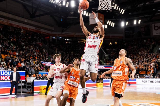 easyCredit Basketball Bundesliga Ratopharm Ulm Fitness First Würzburg Baskets 29 12 2025 Davion Mintz Fitness First Würzburg Baskets, 10 in the throw easyCredit Basketball Bundesliga Ratopharm Ulm Fitness First Würzburg Baskets, Ulm, ratiopharm arena on 29 12 2025 Copyright: xBEAUTIFULxSPORTS Wunderlx