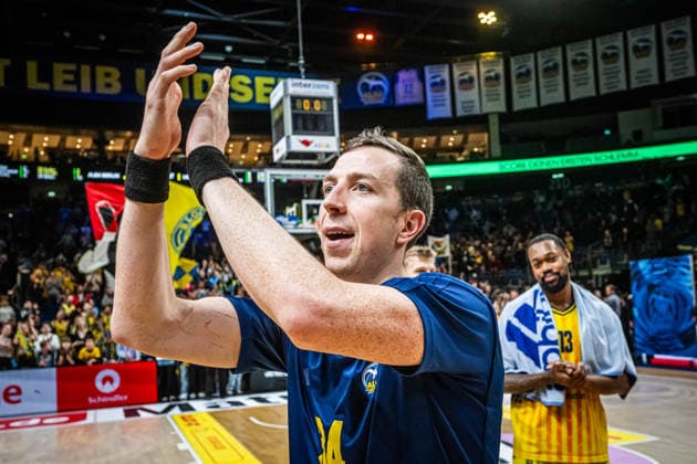 Basketball Berlin 29 12 2025 Season 2025 2026 EasyCredit BBL 1 Bundesliga Men, Men Alba Berlin MHP RIESEN Ludwigsburg Justin Bean Alba Berlin, No 34