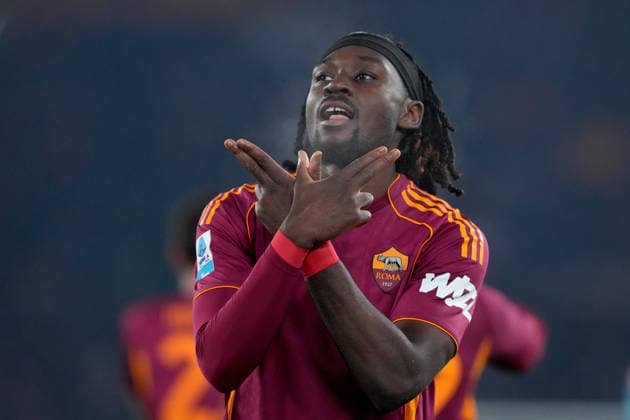 Roma™s Manu Kone celebrates after scoring during the Serie A EniLive soccer match between Roma and Genoa at the Rome s Olympic stadium, Italy - Monday December 29, 2025 - Soccer ( Photo by Alfredo Falcone LaPresse )  Copyright: xAlfredoxFalcone LaPressex
