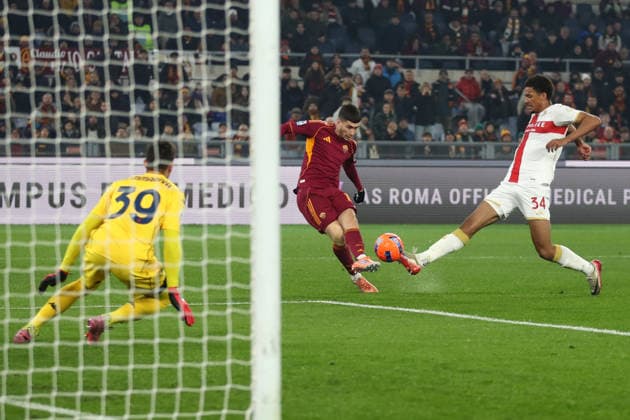 29.12.2025 Roma vs Genoa (Serie A) Calcio; 17Â° Giornata& xD;Nella foto: Matias Soule gol& xD;(Foto Gino Mancini)  Copyright: xGinoxMancini IPAxSportx xipa-agency.netx xx IPA_69552099 IPA_Agency_IPA69552099