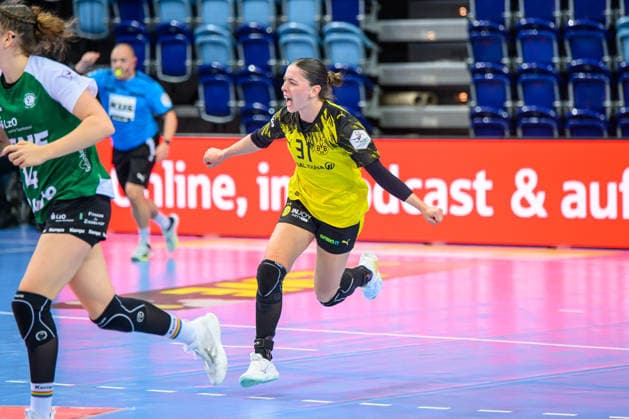 Handball Women 1 Bundesliga HBF Season 2025 2026 10 Matchday VfL Oldenburg vs Borussia Dortmund 30 12 2025 Kelly Vollebregt 31, Borussia Dortmund Joy, jubilation, emotions