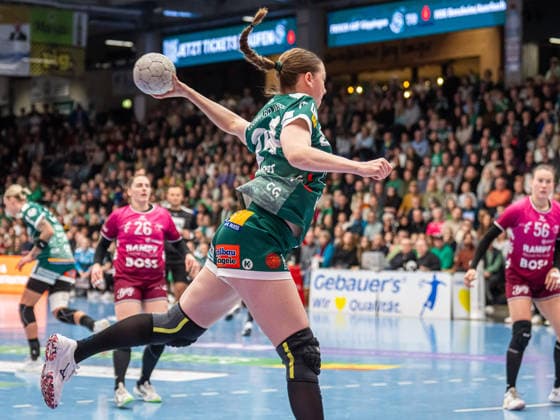 Luisa Scherer Frisch Auf Women, 24 from outside, Frisch Auf Goeppingen vs TuS Metzingen, Handball, 1 Bundesliga, Season 2025 2026, 30 12 2025 Frisch Auf Goeppingen vs TuS Metzingen, Handball, 1 Bundesliga, Season 2025 2026, 30 12 2025 Goeppingen Copyright: xMichaelxSchmidt Eibner-Pressefotx EP_MST
