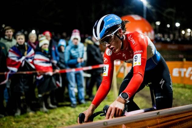 Luxembourgian Marie Schreiber pictured in action during the women elite race of Diegem Cross cyclocross cycling event, Tuesday 30 December 2025 in Diegem, stage 6 8 in the Superprestige cyclocross cycling competition. JASPERxJACOBS  x152455017x