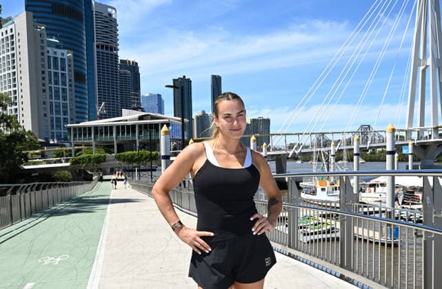 TENNIS ARYNA SABALENKA BRISBANE RIVER CRUISE, World No.1 tennis player Aryna Sabalenka cs seen beside the Brisbane River ahead of the Brisbane International at City Botanic Gardens River Hub in Brisbane, Queensland, Thursday, January 1, 2026. ( NO ARCHIVING Brisbane Queensland Australia  Copyright: xDarrenxEnglandx 20260101183554700403