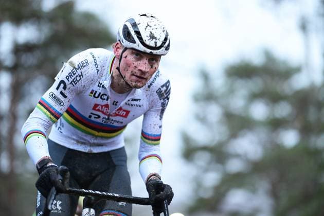 Dutch Mathieu Van Der Poel pictured in action during the men s elite race of the GP Sven Nys cyclocross cycling event on Thursday 01 January 2026 in Baal, stage 6 8 in the X2O Badkamers Trofee Veldrijden competition. DAVIDxPINTENS  x152824926x