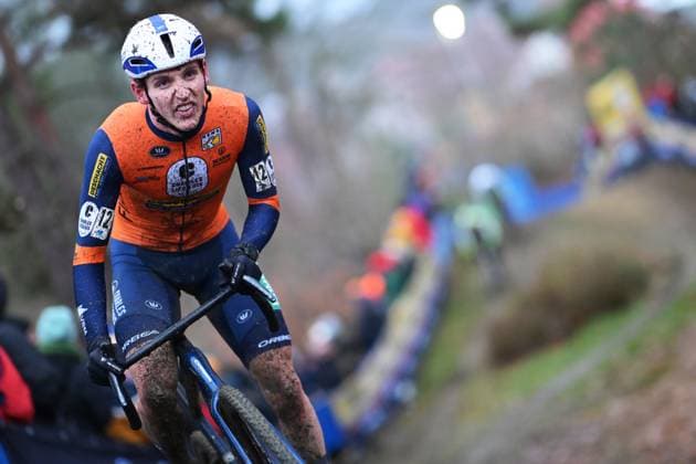 Belgian Victor Van de Putte pictured in action during the men s elite race of the GP Sven Nys cyclocross cycling event on Thursday 01 January 2026 in Baal, stage 6 8 in the X2O Badkamers Trofee Veldrijden competition. DAVIDxPINTENS  x152825572x