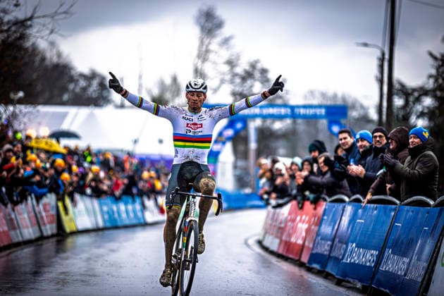 Cyclocross - X2O Badkamers Trofee GP Sven Nys Baal CX World Champion Mathieu van der Poel (NED Alpecin-Premier Tech) wins the GP Sven Nys in Baal, part of de X2O Badkamers Trofee X2O Badkamers Trofee GP Sven Nys Men Elite - Baal Belgium Photo: Stijn Bastens CC Tremelo Belgium  Copyright: xContentxCurationx StijnxBastensx xCCx
