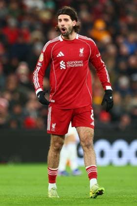 Dominik Szoboszlai of Liverpool Liverpool v Leeds United, Premier League, Football, Anfield, Liverpool, UK - 01 Jan 2026Liverpool Anfield United Kingdom EDITORIAL USE ONLY No use with unauthorised audio, video, data, fixture lists, club league logos or live services. Online in-match use limited to 120 images, no video emulation. No use in betting, games or single club league player publications.  Copyright: xPaulxCurrie Shutterstockx 16216359ah