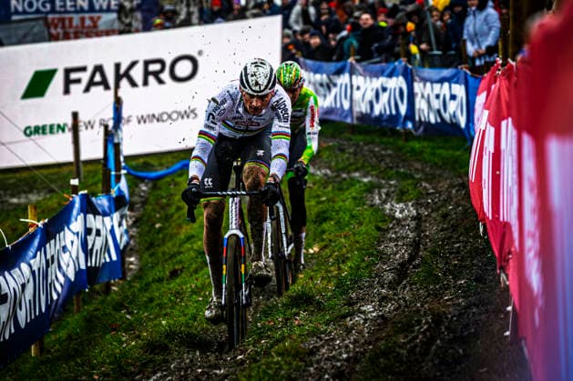 Cyclocross - X2O Badkamers Trofee GP Sven Nys Baal CX World Champion Mathieu van der Poel (NED Alpecin-Premier Tech) wins the GP Sven Nys in Baal, part of de X2O Badkamers Trofee X2O Badkamers Trofee GP Sven Nys Men Elite - Baal Belgium Photo: Stijn Bastens CC Tremelo Belgium  Copyright: xContentxCurationx StijnxBastensx xCCx