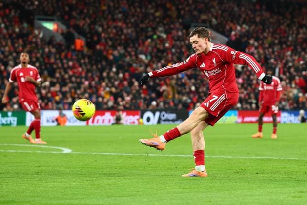 Florian Wirtz of Liverpool misses a chance Liverpool v Leeds United, Premier League, Football, Anfield, Liverpool, UK - 01 Jan 2026Liverpool Anfield United Kingdom EDITORIAL USE ONLY No use with unauthorised audio, video, data, fixture lists, club league logos or live services. Online in-match use limited to 120 images, no video emulation. No use in betting, games or single club league player publications.  Copyright: xPaulxCurrie Shutterstockx 16216359ar