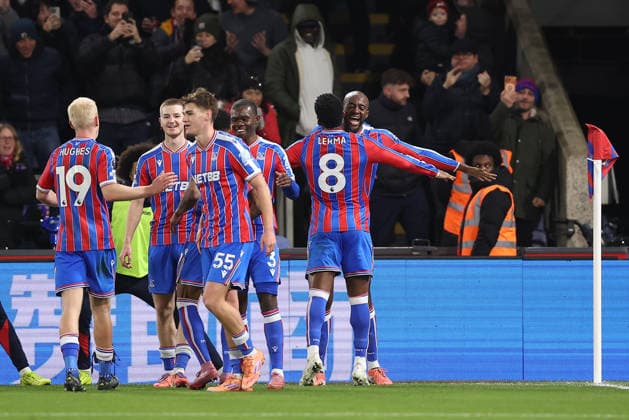 1st January 2026; Selhurst Park, Selhurst, London, England; Premier League Football, Crystal Palace versus Fulham; Jean-Philippe Mateta of Crystal Palace celebrates his goal in the 39th minute for 1-0  KatiexChan