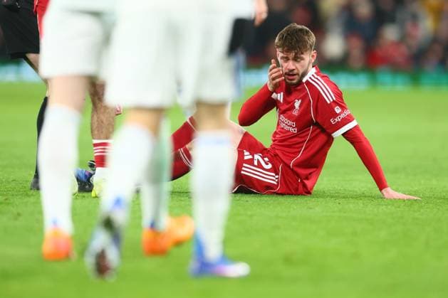 Conor Bradley of Liverpool looks dejected Liverpool v Leeds United, Premier League, Football, Anfield, Liverpool, UK - 01 Jan 2026Liverpool Anfield United Kingdom EDITORIAL USE ONLY No use with unauthorised audio, video, data, fixture lists, club league logos or live services. Online in-match use limited to 120 images, no video emulation. No use in betting, games or single club league player publications.  Copyright: xPaulxCurrie Shutterstockx 16216359aw