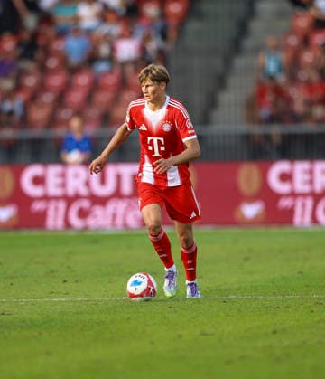 12 08 2025, SUI, Soccer, Men, GC Zurich vs FC Bayern Munich Magnus Dalpiaz 98, FC Bayern Munich Zurich Letzigrund Stadium Zurich Switzerland