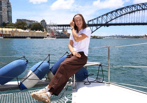 January 2, 2026, Sydney, New South Wales, Australia: Polish tennis player IGA SWIATEK during photo session on the boat in Sydney Harbour Bridge before tennis tournament United Cup, Sydney, Australia. Sydney Australia - ZUMAc278 20260102_zsp_c278_004 Copyright: xMarcinxCholewinskix
