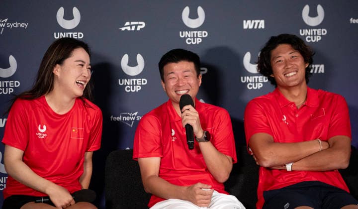 Tennis, United Cup in Sydney, Team China, Press conference