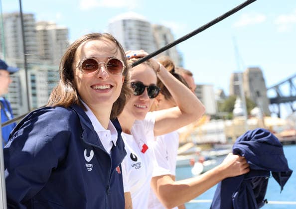 January 2, 2026, Sydney, New South Wales, Australia: Polish tennis player IGA SWIATEK during photo session on the boat in Sydney Harbour Bridge before tennis tournament United Cup, Sydney, Australia. Sydney Australia - ZUMAc278 20260102_zsp_c278_014 Copyright: xMarcinxCholewinskix