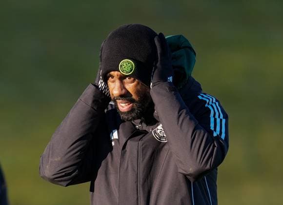 Celtic Manager Wilfried Nancy Celtic Team Training and press conference, PK, Pressekonferenz Football, Lennoxtown Training Ground, East Dunbartonshire, Scotland, UK - 02 Jan 2026Glasgow Celtic Park United Kingdom EDITORIAL USE ONLY No use with unauthorised audio, video, data, fixture lists, club league logos or live services. Online in-match use limited to 120 images, no video emulation. No use in betting, games or single club league player publications. Copyright: xStuartxWallace Shutterstockx 16220408ch