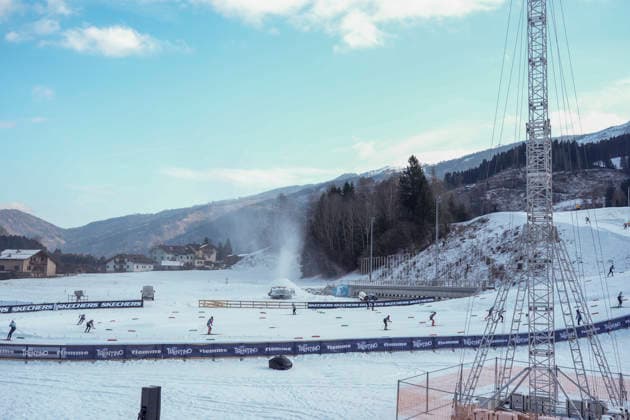 Tour de ski 2025 26 stage 5 Lago, Italy 20260102. Italy is ready to host the Olympics in Lago di Tesero in Val di Fiemme. Snow is being produced at the ski stadium. Photo: Terje Pedersen NTB Lago Italy EDITORIAL USE ONLY. RESTRICTED USE FOR BETTING COMPANIES Ref:_SPOX0Qs0Cm1xtE.jpg *** Tour de ski 2025 26 stage 5 Lago, Italy 20260102 Italy is ready to host the Olympics in Lago di Tesero in Val di Fiemme Snow is being produced at the ski stadium Photo Terje Pedersen NTB Lago Italy EDITORIAL USE ONLY RESTRICTED USE FOR BETTING COMPANIES  Copyright: xTerjexPedersenx xNTBx