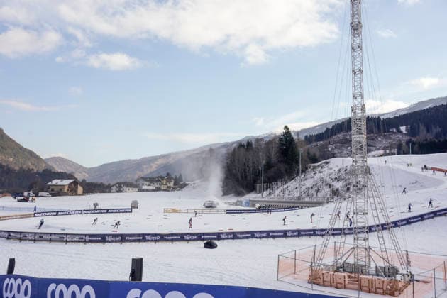 Tour de ski 2025 26 stage 5 Lago, Italy 20260102. Italy is ready to host the Olympics in Lago di Tesero in Val di Fiemme. Snow is being produced at the ski stadium. Photo: Terje Pedersen NTB Lago Italy EDITORIAL USE ONLY. RESTRICTED USE FOR BETTING COMPANIES Ref:_SPO4KkIjygMwIA.jpg *** Tour de ski 2025 26 stage 5 Lago, Italy 20260102 Italy is ready to host the Olympics in Lago di Tesero in Val di Fiemme Snow is being produced at the ski stadium Photo Terje Pedersen NTB Lago Italy EDITORIAL USE ONLY RESTRICTED USE FOR BETTING COMPANIES  Copyright: xTerjexPedersenx xNTBx