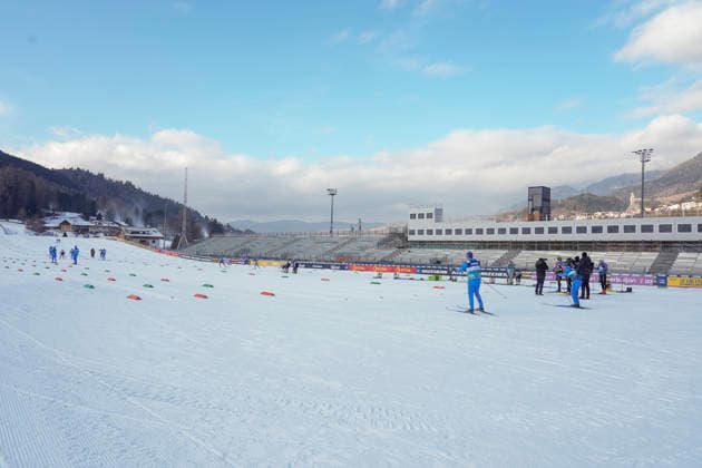 Tour de ski 2025 26 stage 5 Lago, Italy 20260102. Italy is ready to host the Olympics in Lago di Tesero in Val di Fiemme. Snow is being produced at the ski stadium. Photo: Terje Pedersen NTB Lago Italy EDITORIAL USE ONLY. RESTRICTED USE FOR BETTING COMPANIES Ref:_SPOrdd81805SCk.jpg *** Tour de ski 2025 26 stage 5 Lago, Italy 20260102 Italy is ready to host the Olympics in Lago di Tesero in Val di Fiemme Snow is being produced at the ski stadium Photo Terje Pedersen NTB Lago Italy EDITORIAL USE ONLY RESTRICTED USE FOR BETTING COMPANIES  Copyright: xTerjexPedersenx xNTBx