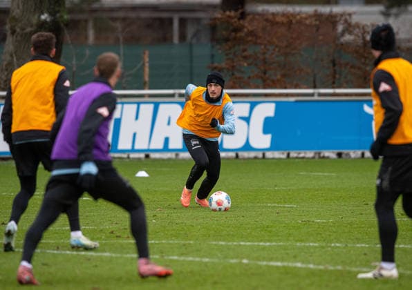 Soccer, Men, Season 2025 2026, 2 Bundesliga, Hertha BSC, Training, Maurice Krattenmacher Hertha BSC , 02 01 2026, Copyright: xSebastianxRäppold MatthiasxKochx