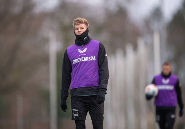 Soccer, Men, Season 2025 2026, 2 Bundesliga, Hertha BSC, Training, Luca Schuler Hertha BSC , 02 01 2026, Copyright: xSebastianxRäppold MatthiasxKochx