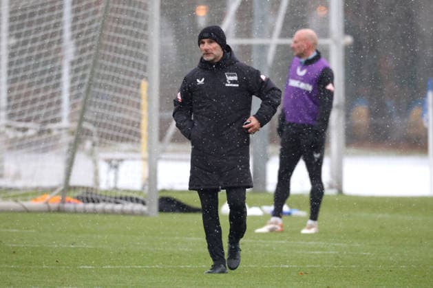 DEU, DFL, 2 FBL Hertha BSC, Training, 02 01 2026, Sportforum, Berlin, DEU, DFL, 2 FBL Hertha BSC, Training, im Bild Cheftrainer Stefan Leitl Hertha BSC Berlin DFL regulations prohibit any use of Photographs as image sequences and or quasi video nordphotoxGmbHx xEngler nph00076