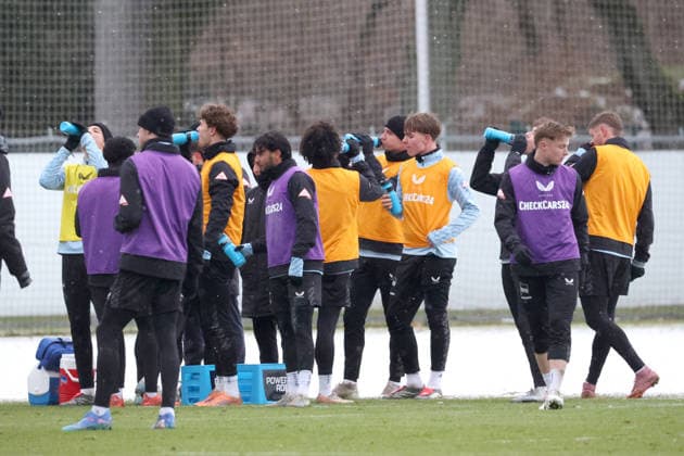 DEU, DFL, 2 FBL Hertha BSC, Training, 02 01 2026, Sportforum, Berlin, DEU, DFL, 2 FBL Hertha BSC, Training, im Bild Hertha Spielerkreis DFL regulations prohibit any use of Photographs as image sequences and or quasi video nordphotoxGmbHx xEngler nph00076