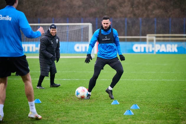 02 01 2026, Football, Men, 2 BL, Season 2025 2026, Training Holstein Kiel Steven Skrzybski Kiel, Projensdorf Projensdorf, Training ground Schleswig Holstein Germany